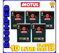 MOTUL CLASSIC SAE30 OLIO MOTORE 100% MINERALE UNIGRADO MONOGRADO 10 LITRI 05MO82
