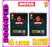 MOTUL CLASSIC SAE30 OLIO MOTORE 100% MINERALE UNIGRADO MONOGRADO 4 LITRI 02MO82