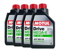 Motul Drive Mega-X ATF DEXRON III Automatikgetriebeöl, 4x1 L