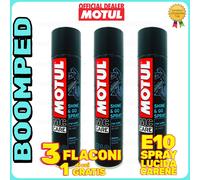 MOTUL E10 Shine & Go Spray 3x400ml LUCIDANTE PER CARENE MOTO E SCOOTER 03MO21