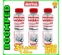 MOTUL ENGINE CLEAN 3x300 ml ADDITIVO PULITORE PULIZIA MOTORE AUTO 03MO46