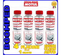 MOTUL ENGINE CLEAN 4x300 ml ADDITIVO PULITORE PULIZIA MOTORE AUTO 04MO46
