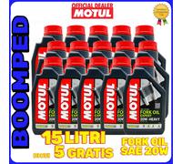 MOTUL FORK OIL EXPERT SAE 20W OLIO IDRAULICO FORCELLE 15 litri DURO HEAVY 15MO05
