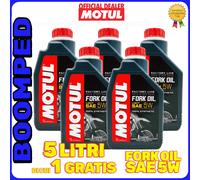 MOTUL FORK OIL FACTORY LINE LIGHT SAE 5W OLIO FORCELLE RACING 5 LITRI 05MO25