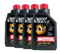 Motul Gear 300 LS 75W-90 Olio per Cambio Manuale, 4x1 L