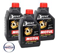 MOTUL GEAR COMPETITION 75W140 LSD 100% OLIO CAMBIO DIFFERENZIALI MOTORSPORT 3 LT