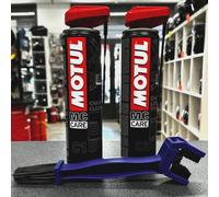 MOTUL KIT PULIZIA CATENA C1 + C2 GRASSO SPRAY ROAD CATENA CHAIN LUBE PER YAMAHA