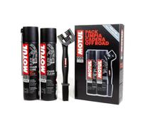 MOTUL + LAMPA KIT PULISCI E LUBRIFICA CATENE Chain Clean C1+C3 Chain Lube OFF Road + SPAZZOLA
