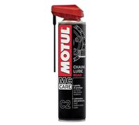 Motul - Lubrificante per Catene di Moto da Strada - Aerosol Incolore - Compatibile con O-Ring, X-Ring, Z-Ring - Resiste a Alta velocità, Acqua, Sale e Ruggine - MC Care Chain Lube Road C2-400 ml