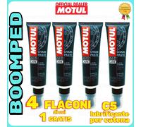 MOTUL MC CARE C5 CHAIN PASTE lubrifica catena moto ciclomotore 4x150ml 04MO20