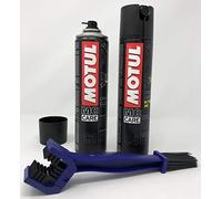 MOTUL MC Care Manutenzione Catena C1 Chain Clean 400ml C4 Chain Lube Road 400ml + Spazzola