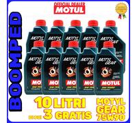 Motul Motyl Gear 10 Litri 75W90 olio cambio differenziale MIL-L 2105 D 10MO55