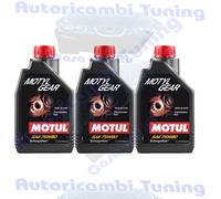 Motul Motyl Gear 75W80 GL4 GL5 Olio Cambio Trasmissione Differenziale 3 Litri