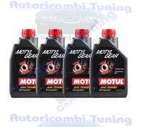 Motul Motyl Gear 75W80 GL4 GL5 Olio Cambio Trasmissione Differenziale 4 Litri