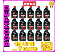 MOTUL MOTYL GEAR 75W80 OLIO CAMBIO DIFFERENZIALE RACING SINTETICO 15 LT 15MO75