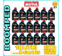 MOTUL MOTYL GEAR SAE 75W80 18 L OLIO TRASMISSIONE CAMBIO AUTO API GL4 GL5 18MO75
