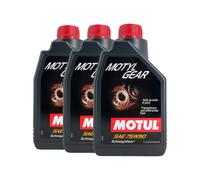 Motul Motylgear 75W-90 Olio Trasmissione, 3x1 L