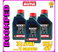 Motul NGEN 7 10W-50 Olio moto acqua watercraft 4T 100% SINTETICO 3 litri 03MO48