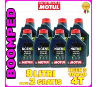 MOTUL NGEN5 10W40 Olio Motore Riraffinato Moto e Scooter 4 Tempi 8 LITRI 08MO49