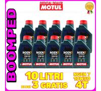 MOTUL NGEN7 10w50 4T JASO MA2 API SN olio sostenibile moto scooter 10 LT 10MO48