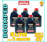 MOTUL NGEN7 10w50 4T JASO MA2 API SN olio sostenibile moto scooter 5 LT 05MO47