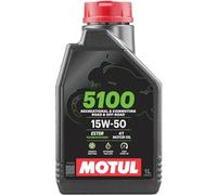 104080 Olio MOTUL 5100 15W50. Contenitore 1 Litro. Per Moto Di 4 Tempi