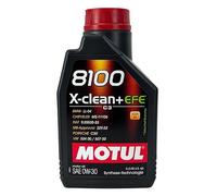 MOTUL 8100 x-Pulire + Efe SAE 0W-30 Olio Motore VW 504 00, VW 507 00, 1 Litro