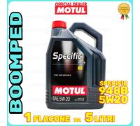 MOTUL Specifica 948B SAE 5W-20 Olio Motore STJLR.03.5004, 5 Litro