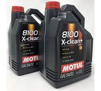 Motul Olio Motore Lubricante 106377 8100 X-Clean+ 5W-30, Pack 10 Litri