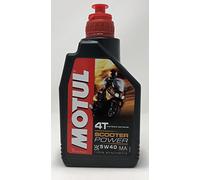 Motul 1 lt Olio Motore moto Scooter Power 4T 5W40 100% Sintetico maxi scooter