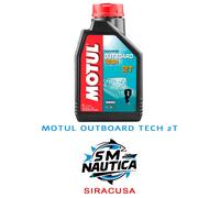 MOTUL OUTBOARD TECH 2T OLIO MISCELA PER FUORIBORDO 2 TEMPI TC-W3 1 LT BARCA