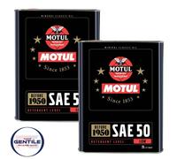 MOTUL SAE50 OLIO MOTORE AUTO MONOGRADO PER AUTO EPODA FINO AL 1950 4 LT