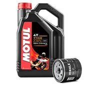 Motul Servizio Cambio Olio Moto Duo 7100 4T 20W-50 Sintetico 4 Litri + Filtro Olio Harley Davidson OC21