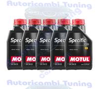 Motul Specific 0720 5W30 DPF Olio Motore Renault RN0720 C4 sintetico - 5 Litri