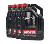 MOTUL Specifica 0720 SAE 5W-30 Olio Motore Renault RN0720, 4x5 Litro