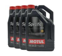 MOTUL Specifica 948B SAE 5W-20 Olio Motore STJLR.03.5004, 4x5 Litro