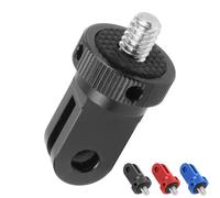 MotuTech 1/4" Vite Adattatore per Supporto Treppiede in Alluminio per Action Camera Universale per GoPro 10 9 8 Black 7 6 5 4 3 Insta360 One X X2 R GO2 DJI Osmo Action 2 SJCAM Xiaomi Xiaoyi (nero)