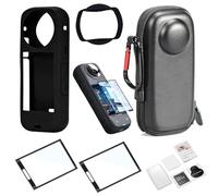 MotuTech 6 in 1 Kit di Protezione per Insta360 X4 Borsa Borsa Portatile e Custodia in Silicone Coperchio dell'obiettivo Protezione dello schermo Insta 360 One X4 Accessori