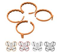 MotuTech Anelli di protezione Paraurti DJI Flip TPE Guards per protezione dell'elica Propeller Guard Accessorio Anti-Collisione (arancione)