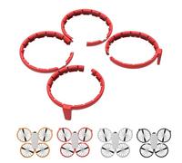 MotuTech Anelli di protezione Paraurti DJI Flip TPE Guards per Protezione Elica Propeller Guard Accessorio Anti-Collisione (Rosso)