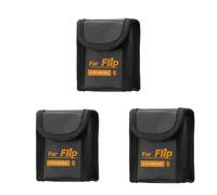 MotuTech Borsa per batterie Lipo ignifuga antideflagrante per DJI Flip Drone, per 1 batteria x 3, borsa antideflagrante, Per 1 batteria x 3, Borsa antideflagrante