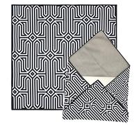 MotuTech Custodia protettiva per DJI Neo 2 Mini 5 4 Pro Air 3S per Tablet Laptop Camera Antigraffio Antipolvere Custodie di Stoccaggio Borsa Magica Tessuto Autoadesivo, Geometria in bianco e nero