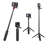 MotuTech Mini treppiede portatile per Insta360 One X3 X2 X GoPro Hero 11 10 9 8 7 6 5 4 DJI Action 2/1 Action Camera Allungabile Regolabile 51 cm - 17cm Selfie Vlog