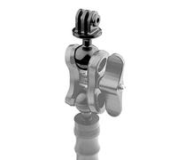 Motutech - Pinza a sfera con clip di fissaggio per testa a sfera per GoPro Hero 360°, rotazione per immersioni subacquee, doppi fori, luce per montaggio della fotocamera d'azione (connettore a sfera -