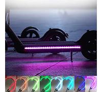 MotuTech Striscia LED luminosa per Xiaomi M365 M365 Pro 1S Essential Luce decorativa di Allarme Luce Notturna accecante Multi-Colore per Segway Ninebot Max G30 Scooter Monopattino Elettrico
