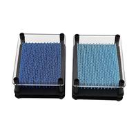 MOTUZP 2Pcs 3D Pin Art Giocattoli Decomprimere Robusta Cornice Interessante Durevole Romanzo Blu Pin Art Bacheca in Plastica per Tavolo da Ufficio Decorazione Domestica Regali