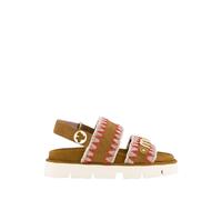 Mou - Bio Sandalo con Overstitching in Cogna - -Shoes -Donna -Marrone -37 EU