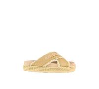 Mou Criss-Cross Rope Raffia Sandal SW451009K RMNAT 38