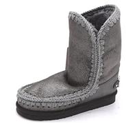 Mou DONNA STIVALE ALLA CAVIGLIA INVERNALE ART. ESKIMO 24 WHITE RHINESTONES LOGO