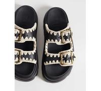 Mou - EVA - Sandali neri con due fibbie-Nero 42